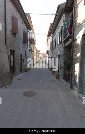 Filetto, Italie - 14 août 2020 : vue de la ville antique Filetto en Lunigiana Banque D'Images