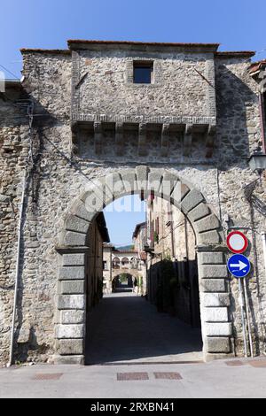 Filetto, Italie - 14 août 2020 : vue de la ville antique Filetto en Lunigiana Banque D'Images