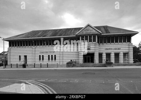 The Crown court Building, Doncaster Town, South Yorkshire, Angleterre, Royaume-Uni Banque D'Images