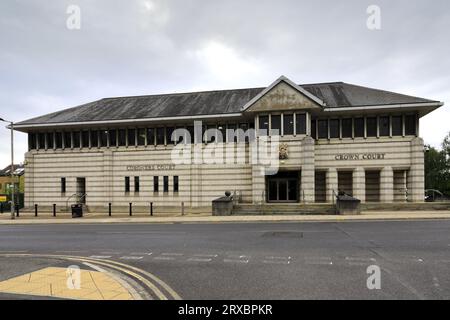 The Crown court Building, Doncaster Town, South Yorkshire, Angleterre, Royaume-Uni Banque D'Images