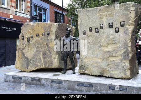 Le monument des mineurs à Doncaster, South Yorkshire, Angleterre, Royaume-Uni Banque D'Images