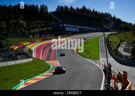 Stavelot, Belgique. 24 septembre 2023. Action Raidillon lors des 4 heures de Spa-Francorchamps 2023, 4e manche des European le Mans Series 2023 sur le circuit de Spa-Francorchamps du 22 au 24 septembre 2023 à Stavelot, Belgique - photo Florent Gooden/DPPI crédit : DPPI Media/Alamy Live News Banque D'Images