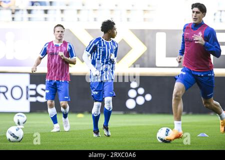 Gand, Belgique. 24 septembre 2023. Malick Fofana de Gand photographié avant un match de football entre KAA Gent et KAS Eupen, dimanche 24 septembre 2023 à Gand, le jour 08 de la saison 2023-2024 de la Jupiler Pro League première division du championnat belge. BELGA PHOTO TOM GOYVAERTS crédit : Belga News Agency/Alamy Live News Banque D'Images