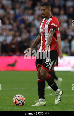 Sheffield, Royaume-Uni. 24 septembre 2023.Vinicius Souza de Sheffield United lors du match de Premier League entre Sheffield United et Newcastle United à Bramall Lane, Sheffield le dimanche 24 septembre 2023. (Photo : Robert Smith | MI News) crédit : MI News & Sport / Alamy Live News Banque D'Images