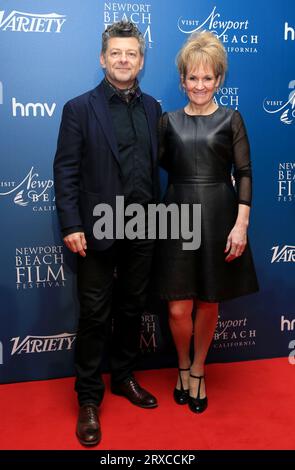 Andy Serkis et Lorraine Ashbourne assistent au 'Newport Beach film Festival' à l'hôtel Rosewood à Londres. Banque D'Images