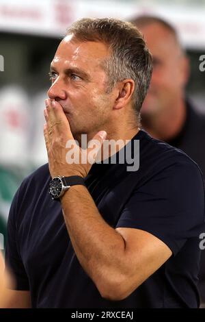 Entraîneur-chef Hansi Flick de l'Allemagne Deutschland vs Japon Fussball DFB Nationalmannschaft Freundschaftsspiel Allemagne vs Japon match amical 09.09.2023 Volkswagen Arena Wolfsburg © diebilderwelt / Alamy Live News Banque D'Images