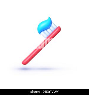 Brosse à dents 3d, grande conception pour tous les buts. Illustration vectorielle Illustration de Vecteur