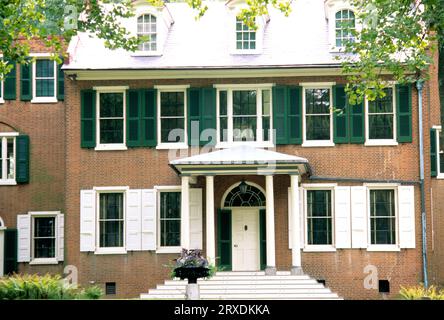 Wheatland Mansion front, Wheatland Historic site, Lancaster, Pennsylvanie Banque D'Images