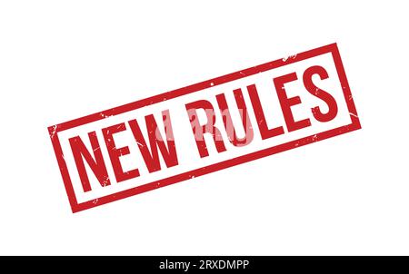 Nouvelles règles Rules Rubber Stamp Seal Vector Illustration de Vecteur