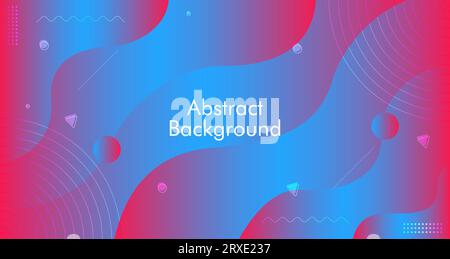 Fond abstrait créatif avec graphique abstrait pour la conception de fond de présentation. Design de présentation avec fond géométrique Absteact coloré Illustration de Vecteur