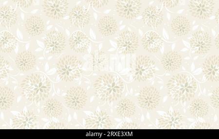 Vector Seamless Floral Pattern Illustration. Répétable horizontalement et verticalement. Illustration de Vecteur