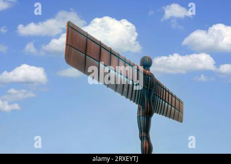 La plus grande sculpture Ange du monde : Ange du Nord à Tyne et Wear, Angleterre, Royaume-Uni Banque D'Images