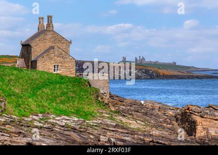 Côte de Howick Sands dans le Northumberland, Angleterre Banque D'Images