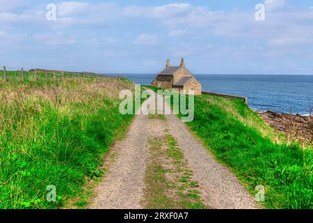 Côte de Howick Sands dans le Northumberland, Angleterre Banque D'Images