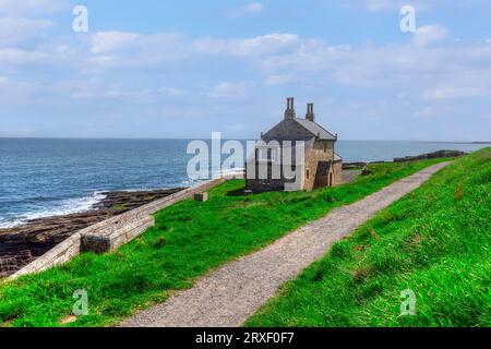 Côte de Howick Sands dans le Northumberland, Angleterre Banque D'Images