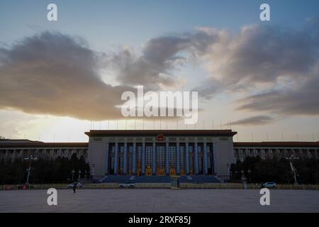 Beijing Chine, 18 février 2023 : Président Mao Memorial Hall. Banque D'Images