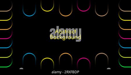 Fond abstrait créatif avec graphique abstrait pour la conception de fond de présentation. Design de présentation avec fond géométrique Absteact coloré Illustration de Vecteur