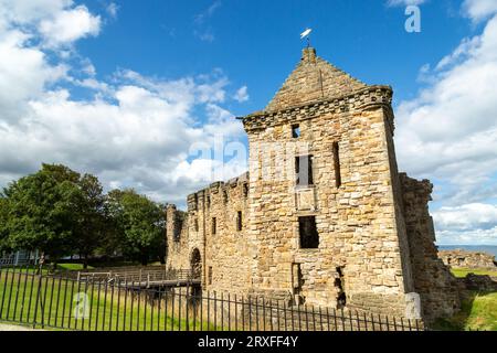 Ruines du château de St Andrews à Fife, en Écosse Banque D'Images