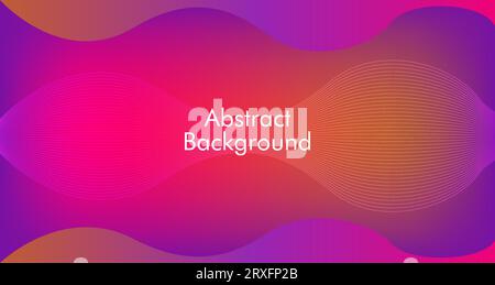 Fond abstrait créatif avec graphique abstrait pour la conception de fond de présentation. Design de présentation avec fond géométrique Absteact coloré Illustration de Vecteur