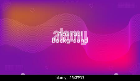 Fond abstrait créatif avec graphique abstrait pour la conception de fond de présentation. Design de présentation avec fond géométrique Absteact coloré Illustration de Vecteur