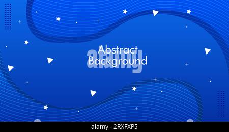 Fond abstrait créatif avec graphique abstrait pour la conception de fond de présentation. Design de présentation avec fond géométrique Absteact coloré Illustration de Vecteur