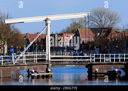 Pont-levis Hofstraatbrug, Alkmaar, pays-Bas Banque D'Images