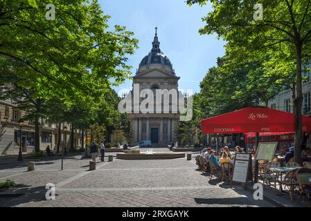 Chapelle de la Sorbonne, Tombeau du Cardinal Richelieu, place de la Sobonne, Paris, France Banque D'Images