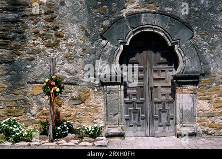 Mission Espada, San Antonio missions National Historic Park, Texas Banque D'Images