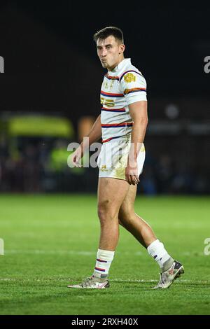 Wakefield, Angleterre - 22 septembre 2023 Wakefield Trinity's Ollie Pratt. Rugby League Betfred Super League , Wakefield Trinity vs Hull Kingston Rovers au Be Well support Stadium, Wakefield, Royaume-Uni Banque D'Images