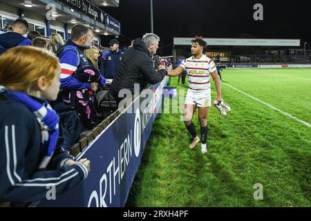 Wakefield, Angleterre - 22 septembre 2023 Hugo Salabio de Wakefield Trinity. Rugby League Betfred Super League , Wakefield Trinity vs Hull Kingston Rovers au Be Well support Stadium, Wakefield, Royaume-Uni Banque D'Images