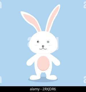 Joyeux lapin de Pâques. Personnage de lapin. vecteur illustrator Illustration de Vecteur