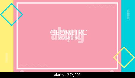 Fond abstrait créatif avec graphique abstrait pour la conception de fond de présentation. Design de présentation avec fond géométrique Absteact coloré Illustration de Vecteur