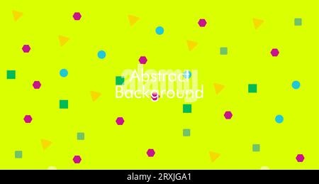 Fond abstrait créatif avec graphique abstrait pour la conception de fond de présentation. Design de présentation avec fond géométrique Absteact coloré Illustration de Vecteur