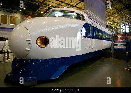 17 août 2010. West Japan Railways Shinkansen Bullet train, construit en 1976. York, Angleterre, Royaume-Uni. Banque D'Images