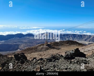 Vue sur le paysage montagneux du mont Teide sur l'île canarienne de Tenerife Banque D'Images