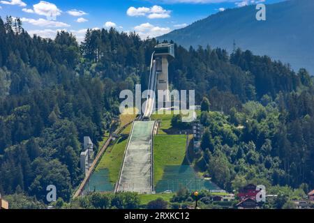 Saut à ski sur la colline Bergisel à Innsbruck, Asutria Banque D'Images