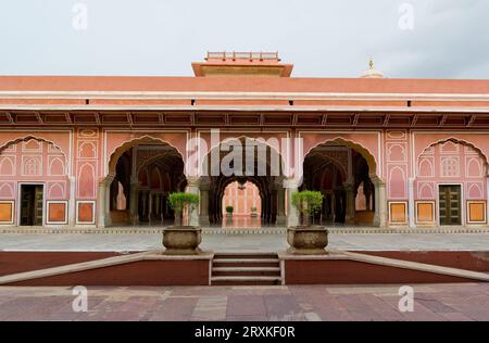 Diwan-i-Khas dans le palais de la ville de Jaipur au Rajasthan, en Inde Banque D'Images