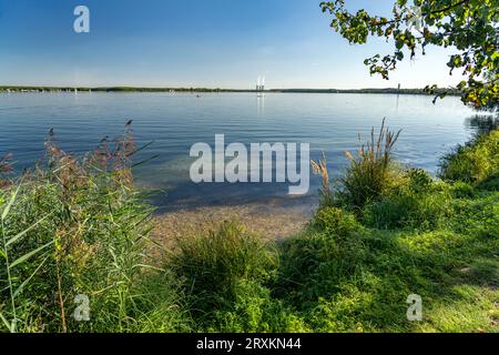 Der Cospudener See BEI Leipzig, Sachsen, Deutschland | Lac Cospuden Cospudener See près de Leipzig, Saxe, Allemagne Banque D'Images