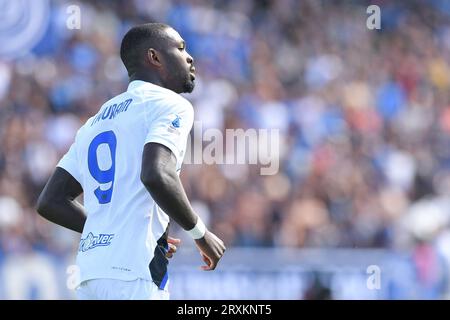 Marcus Thuram du FC Internazionale joue pendant le match Serie A Tim entre Empoli FC et FC Internazionale au Stadio Carlo Castellani en septembre Banque D'Images
