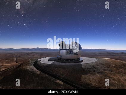 Art Concept de la European Extremely Large Telescope au Chili Banque D'Images