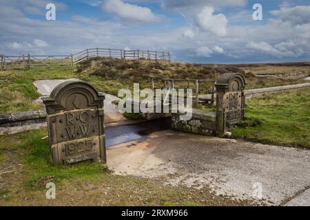 23.09.23 Littleborough, Lancashire, Royaume-Uni. White Holme res sur Pennine Way en direction de stoodley Pike Banque D'Images