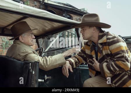 Tueurs de la Lune de fleurs Robert de Niro & Leonardo DiCaprio Banque D'Images