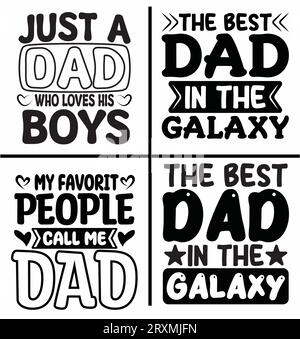 papa typographie t-shirt design si vous voulez, vous pouvez l'utiliser à d'autres fins comme la conception de tasse, la conception d'autocollants, la conception de bouteille d'eau et etc Illustration de Vecteur