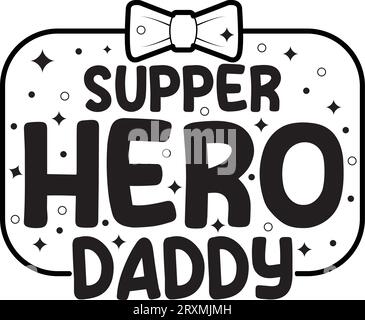 papa typographie t-shirt design si vous voulez, vous pouvez l'utiliser à d'autres fins comme la conception de tasse, la conception d'autocollants, la conception de bouteille d'eau et etc Illustration de Vecteur