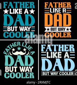 papa typographie t-shirt design si vous voulez, vous pouvez l'utiliser à d'autres fins comme la conception de tasse, la conception d'autocollants, la conception de bouteille d'eau et etc Illustration de Vecteur