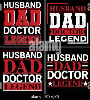 papa typographie t-shirt design si vous voulez, vous pouvez l'utiliser à d'autres fins comme la conception de tasse, la conception d'autocollants, la conception de bouteille d'eau et etc Illustration de Vecteur