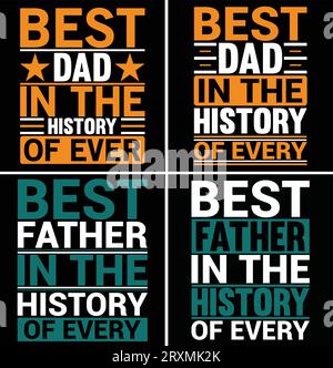 papa typographie t-shirt design si vous voulez, vous pouvez l'utiliser à d'autres fins comme la conception de tasse, la conception d'autocollants, la conception de bouteille d'eau et etc Illustration de Vecteur