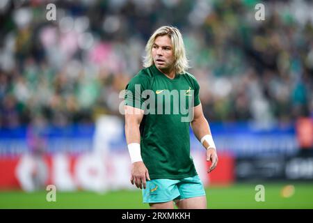 Francois FAF de Klerk lors de la coupe du monde RWC 2023, match de rugby à XV entre l'Afrique du Sud (Springboks) et l'Irlande le 23 septembre 2023 au Stade de France à Saint-Denis près de Paris. Banque D'Images