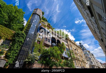 Maison Hundertwasser, Vienne, Autriche Banque D'Images