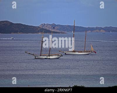 Voilier historique à Palau, Sardaigne, Italie, été 2023 Banque D'Images